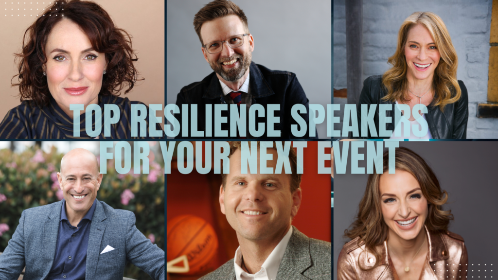 Top Resilience Speakers at The Speakers Group - Susan David, Shawn Ellis, Victoria Labalme, Adam Markel, Gregg Steinberg, Taryn Marie